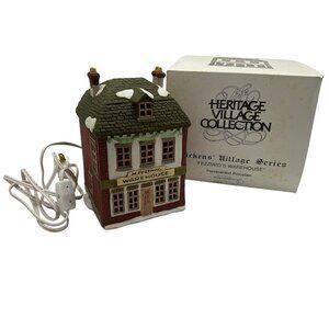 Dept. 56 Dickens' Village Series Fezziwig's Warehouse Christmas Decor Village